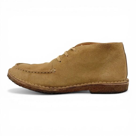 J. Crew Men\'s Macalister Moc Toe Suede Chukka Boot Stone Made In Italy Size 9 main image 12